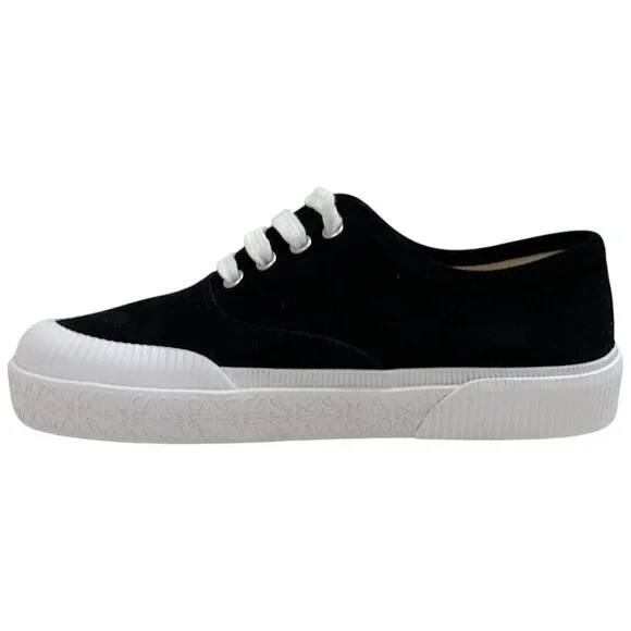 Loewe Black Suede Lace Up Sneakers - Picture 3 of 9